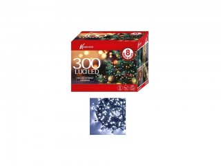 LUCI NATALE KASAVIVA 300 LUCI LED BIANCO