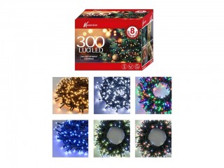 LUCI NATALE KASAVIVA 300 LUCI LED MULTICOLOR
