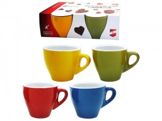 TAZZINE CAFFE' SENZA PIATTINO KASAVIVA TIPO BAR POINT PANAMA MULTICOLOR X 4