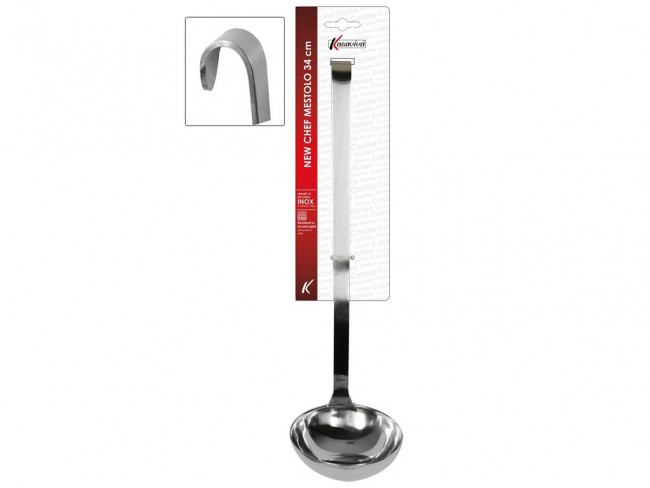 MESTOLO ACCIAIO INOX CHEF PESANTE CM. 9 KASAVIVA 