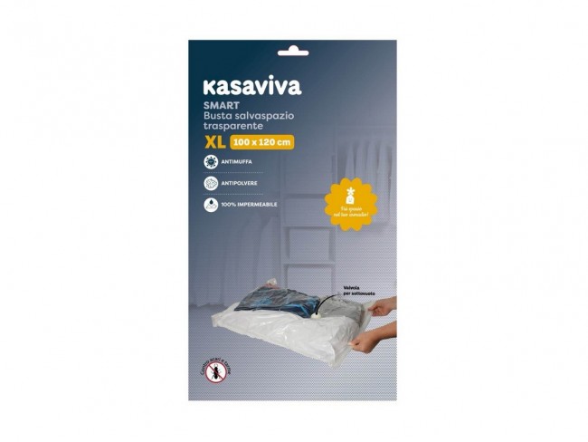 BUSTA SACCHETTO SALVASPAZIO SOTTOVUOTO KASAVIVA SMART CM 100X120