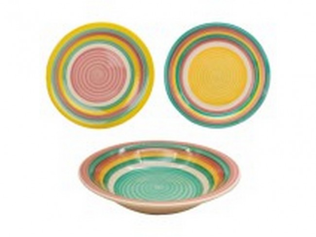 PIATTI KASAVIVA SUN POWER FONDI CM. 21 SET 6 PZ.