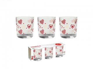 BICCHIERI KASAVIVA LOVE ACQUA X 3