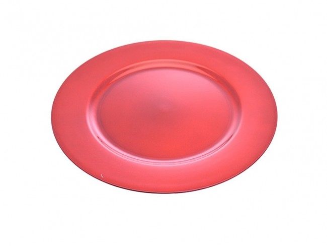 SOTTOPIATTO NATALIZIO LISCIO ROSSO CM 33 KASAVIVA