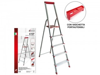 SCALA ALLUMINIO STEP KASAVIVA 5 GRADINI
