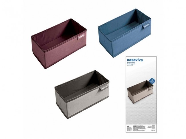 SCATOLA SALVASPAZIO KASAVIVA BOUTIQUE TEX BOX CM. 28X14