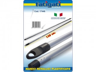 MANICO SCOPA METALLO PLASTIFICATO FATIGATI CM. 130