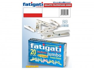 MOLLETTE FATIGATI PLASTICA JUMBO 20 PZ.