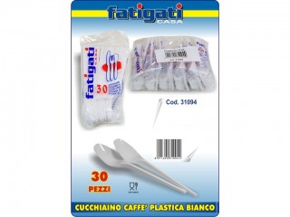POSATE PLASTICA MOMOUSO CUCCHIAINI CAFFE'  24 PZ.