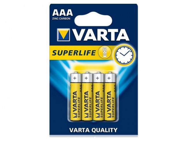 BATTERIA PILA VARTA ZINCO CARBONE MINISTILO BLISTER 4 PZ.