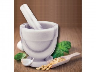 MORTAIO MARMO CON PESTELLO CM. 14 BORELLA