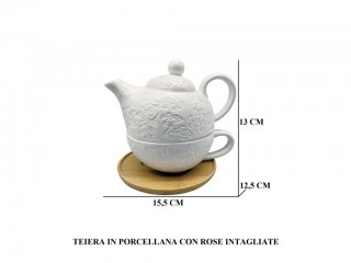 GIARDINI DI MARZO LINEA ROSSELLA TEIERA ROSE INTAGLIATE