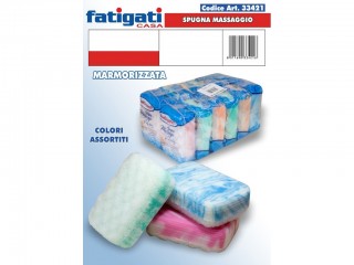 SPUGNA BAGNO FATIGATI MARMORIZZATA MASSAGGIO