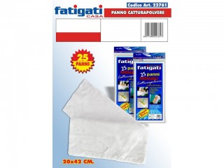 PANNI CATTURAPOLVERE FATIGATI 25 PZ. CM. 20X42