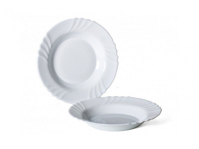PIATTI BORMIOLI ARCOPAL EBRO BIANCO FONDI SET 6 PZ.