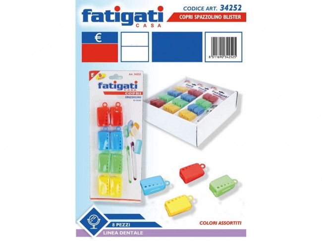 COPRISPAZZOLINI DA DENTI SET 8 PZ.