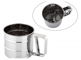 SPARGI FARINA ZUCCHERO CACAO IN ACCIAIO INOX CM. 12