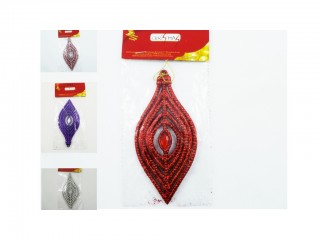 NATALE PENDENTE GLITTERATO GOCCIA 15 CM.