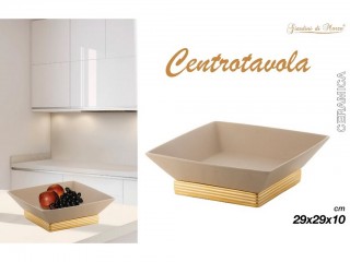 GIARDINI DI MARZO LINEA CHIARA CENTROTAVOLA QUADRATO ORO