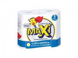 CARTA IGIENICA MAXI 4 ROTOLI PROFUMATA CAMOMILLA