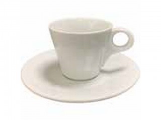 TAZZINE CAFFE' CON PIATTINO BORELLA LAURA BIANCO X 6