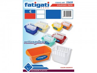 SCOLAPOSATE PLASTICA RETTANGOLARE FATIGATI