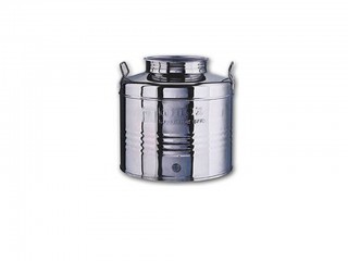 FUSTO OLIO INOX 18/10 MINOX LT. 25 CON PREDISPOSIZIONE