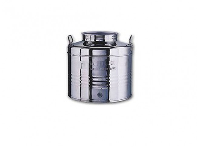 FUSTO OLIO INOX 18/10 MINOX LT. 25 CON PREDISPOSIZIONE