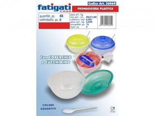 FORMAGGIERA PLASTICA CON COPERCHIO