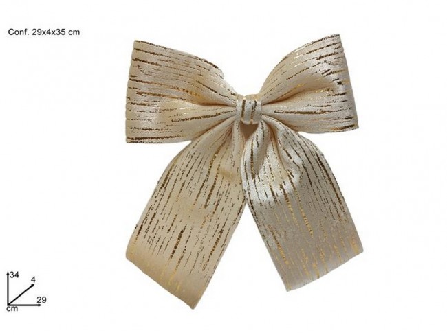 FIOCCO STRIATO ORO CM. 29X24 FLOCCATO ORO