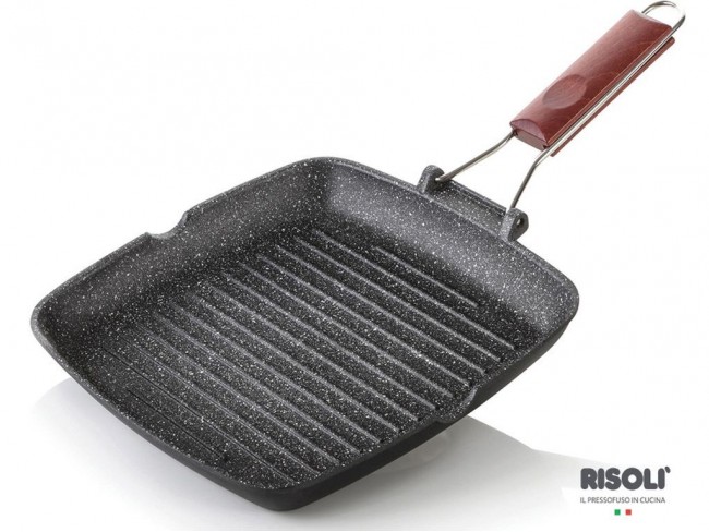 BISTECCHIERA ANTIADERENTE GRANITO QUADRA CM. 26X26 RISOLI'