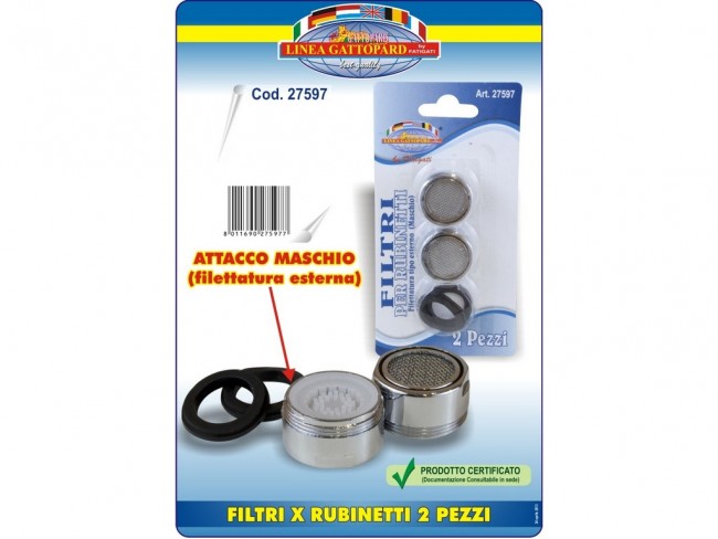 FILTRO PER RUBINETTI 2 PZ.