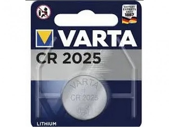 BATTERIA PILA VARTA LITIO BOTTONE CR2025