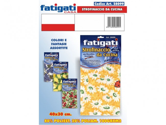 PANNO FATIGATI STROFINACCIO DA CUCINA CM. 40X30