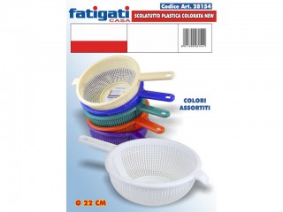 COLAPASTA PLASTICA 1 MANICO FATIGATI CM. 22
