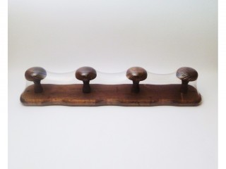 ATTACCAPANNI LEGNO 4 POSTI MEETING NOCE/FRASSINO