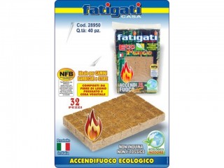 ACCENDIFUOCO ECOLOGICO 32 TAVOLETTE FATIGATI