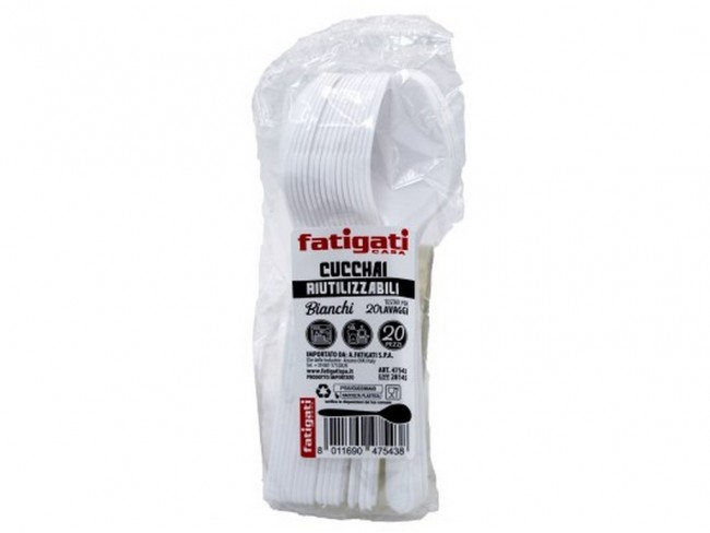 POSATE PLASTICA MONOUSO CUCCHIAI 20 PZ.