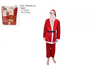VESTITO BABBO NATALE PER ADULTI