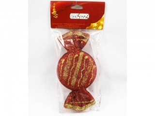 NATALE APPENDINO DECORATIVO CARAMELLA TONDA