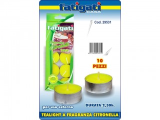 CANDELE TEALIGHT PROFUMATE FATIGATI CITRONELLA 10 PZ.
