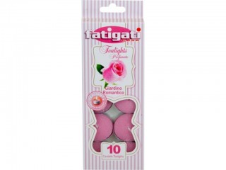 CANDELE TEALIGHT PROFUMATE FATIGATI GIARDINO ROMANTICO 10 PZ.