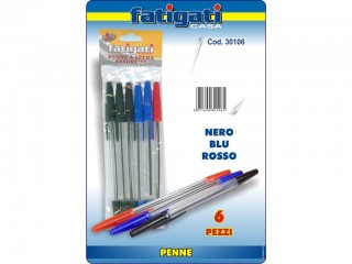CARTOLERIA PENNE SET 6 PZ.