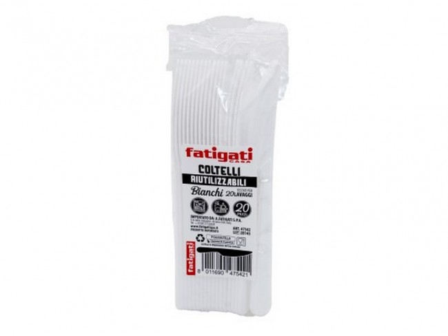 POSATE PLASTICA MONOUSO COLTELLI 20 PZ.