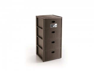 CASSETTIERA STEFANPLAST ELEGANCE 4 CASSETTI TORTORA