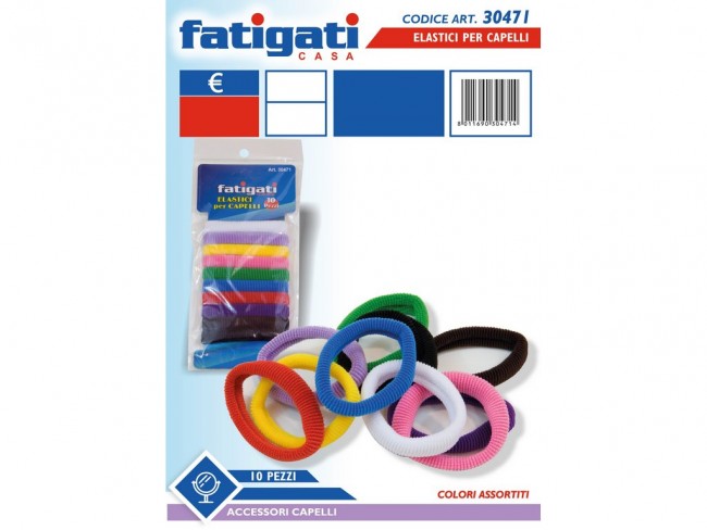 ELASTICI PER CAPELLI 10 PZ.
