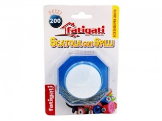 SCATOLA CON SPILLI 200 PZ.