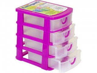 CASSETTIERA PLASTICA 4 CASSETTI FATIGATI