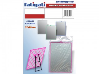 SPECCHIETTO RETT. RETE FATIGATI CM. 17X23