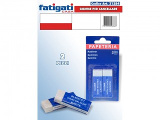 CARTOLERIA GOMME PER CANCELLARE SET 2 PZ.
